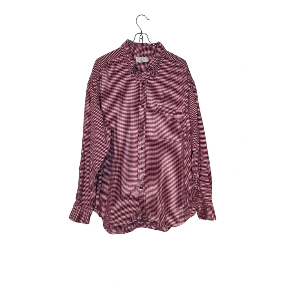 J.Crew Mens Shirt Vintage Oarsman‎ Hounds tooth Long Sleeve Button Down Medium